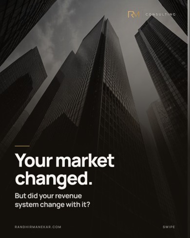 Your market changed. Did your revenue system?